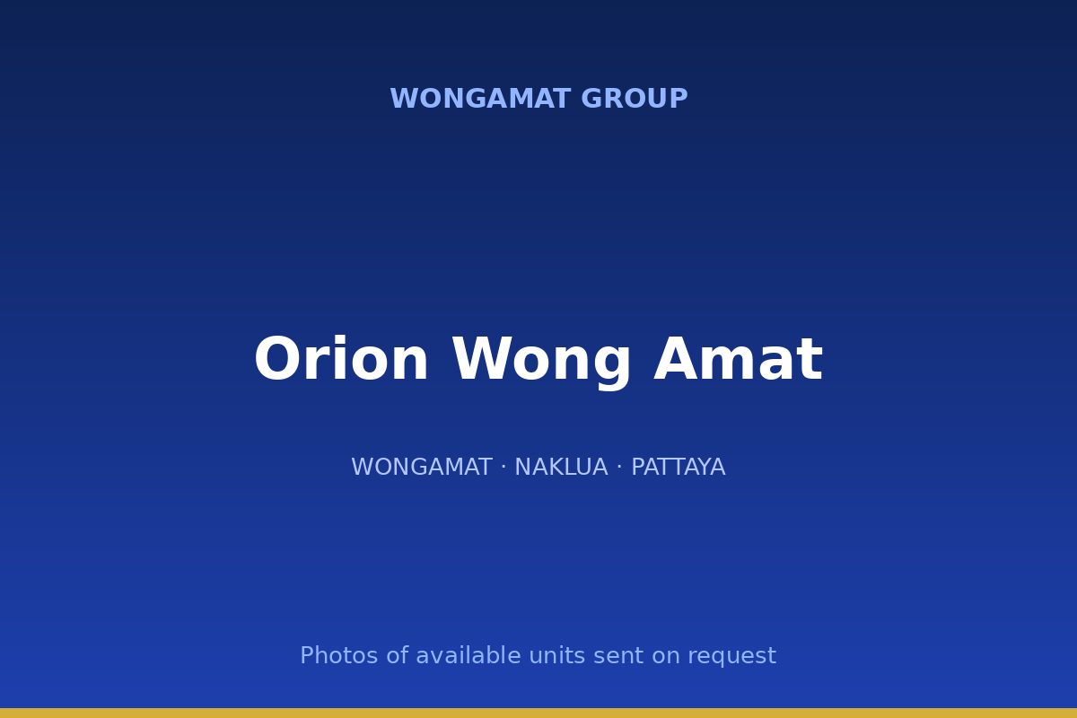 Orion Wong Amat — Wongamat Group